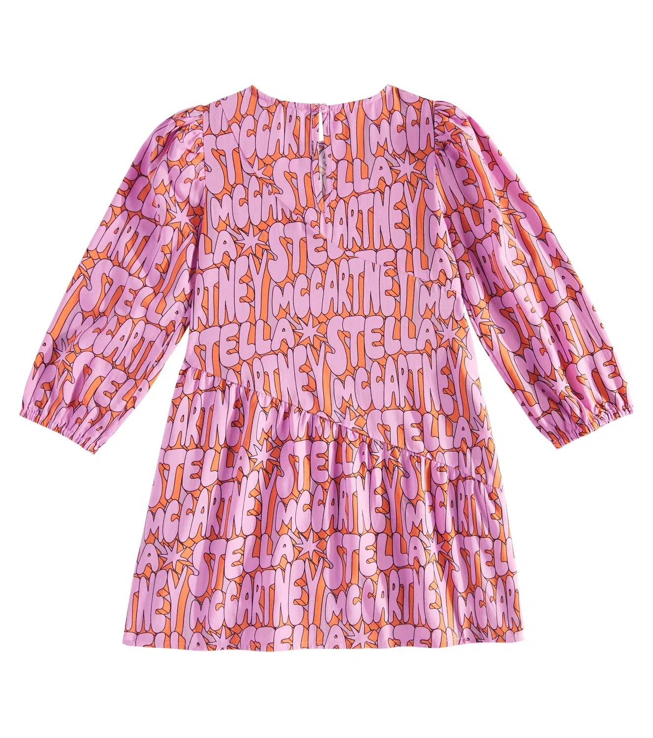 Платье с логотипом Stella McCartney Kids, розовый — фото 4