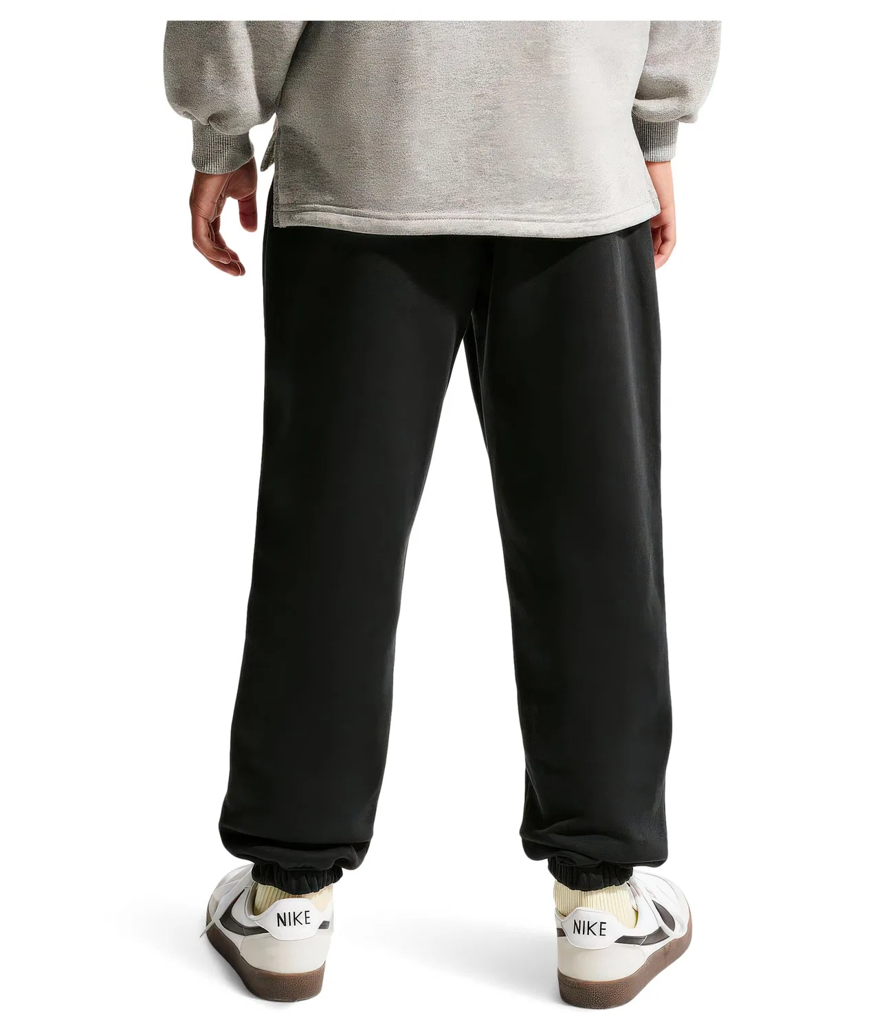 Свободные флисовые брюки Sportswear Club (для детей постарше) Nike Kids, Black/White — фото 4