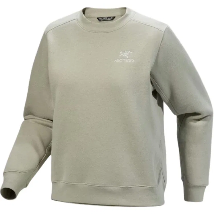 Женский свитшот с длинным рукавом Emblem Arcteryx, Driftwood White/Sea Salt — фото 4