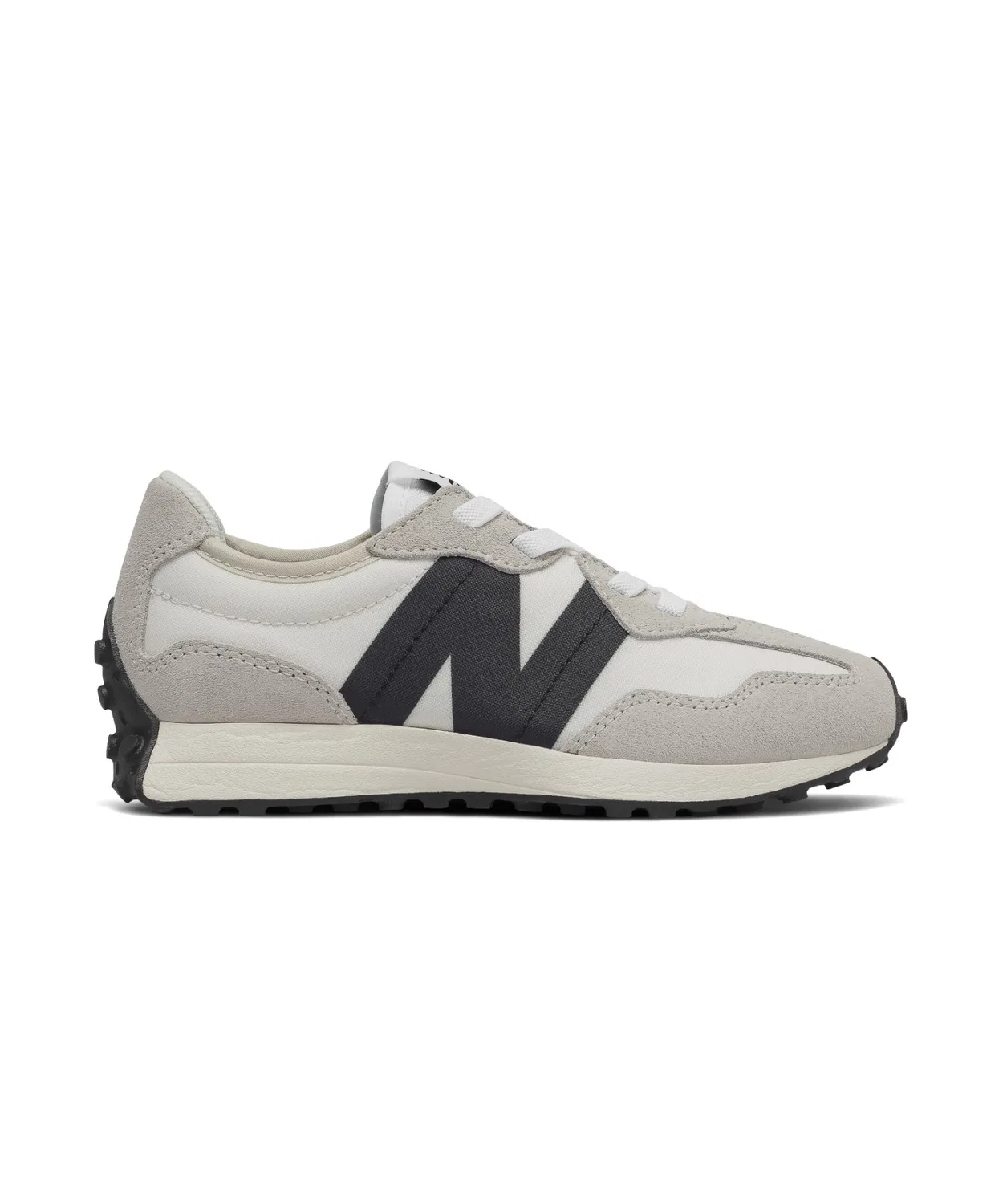 Детские кроссовки-слипоны с ретро-дизайном 327 New Balance, White/Black