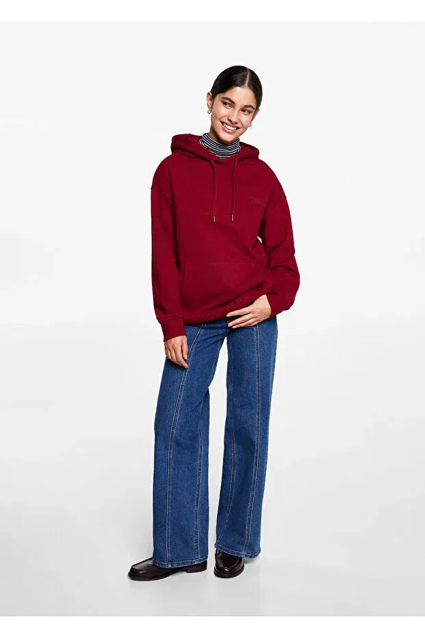 Детское для девочек свитшот с капюшоном Mango Woman, Green