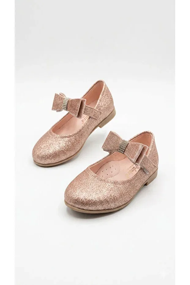 Детские балетки для девочек с бантом Patik Bebe, Pink — фото 3