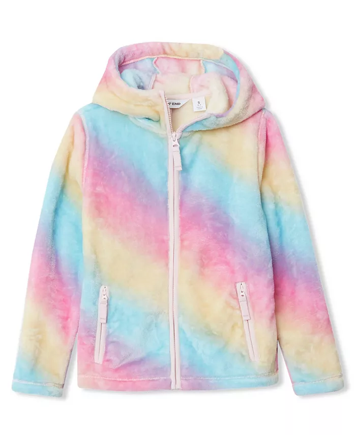 

Толстовка с капюшоном Big Girls Plus Softest из флиса Lands' End, мультиколор