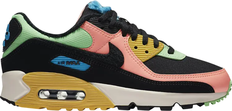 

Кроссовки Nike Wmns Air Max 90 'Fur Multi-Color', многоцветный