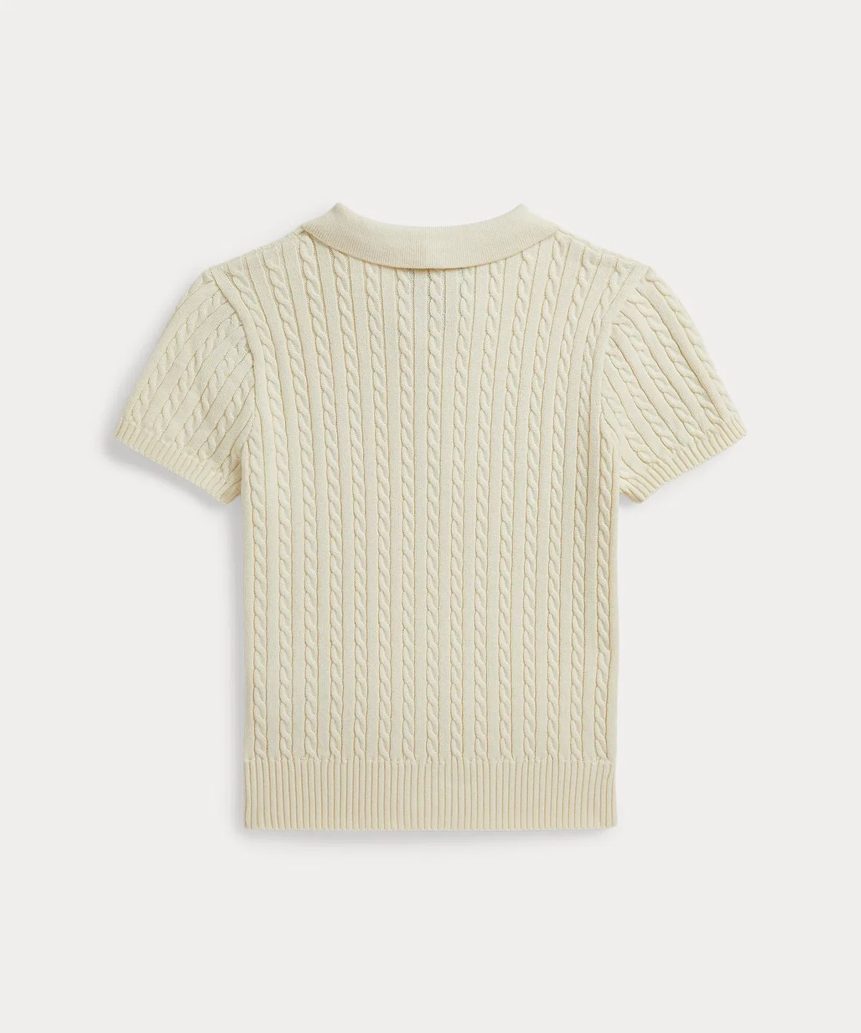 Детский свитер из хлопка с мини-кабельным узором POLO RALPH LAUREN CHILDRENSWEAR, Натуральный — фото 2