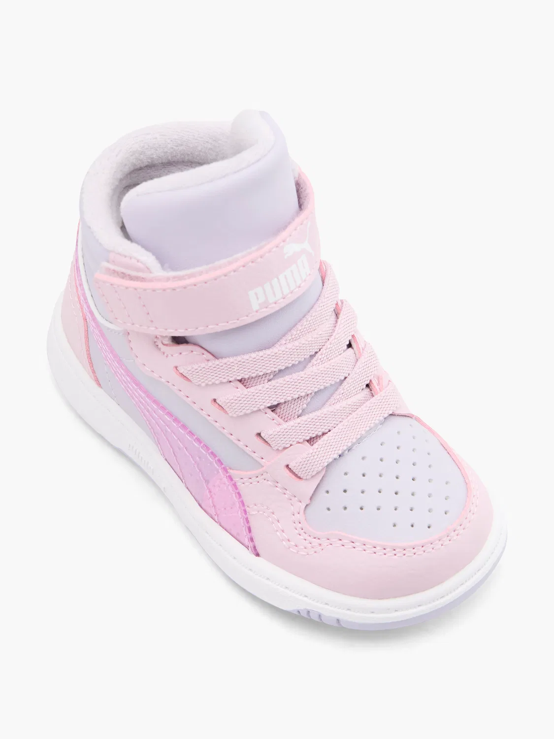 Детские высокие кроссовки PUMA REB-L MID WTR BLURRY DREAMS AC + INF, фиолетовый — фото 2