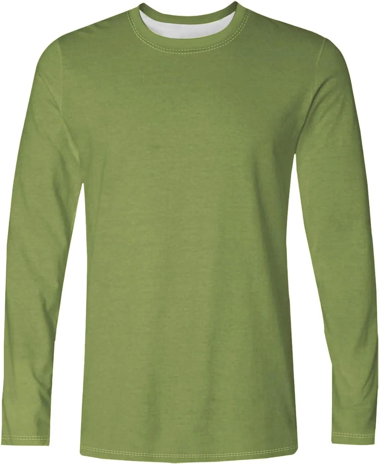 Мужская футболка с длинным рукавом Polyester Cotton Blend, Green — фото 3