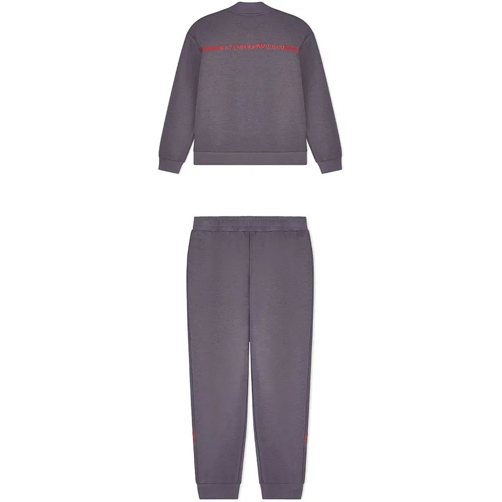 Детский спортивный костюм для мальчиков с молнией EA7 EMPORIO ARMANI, Grey — фото 2