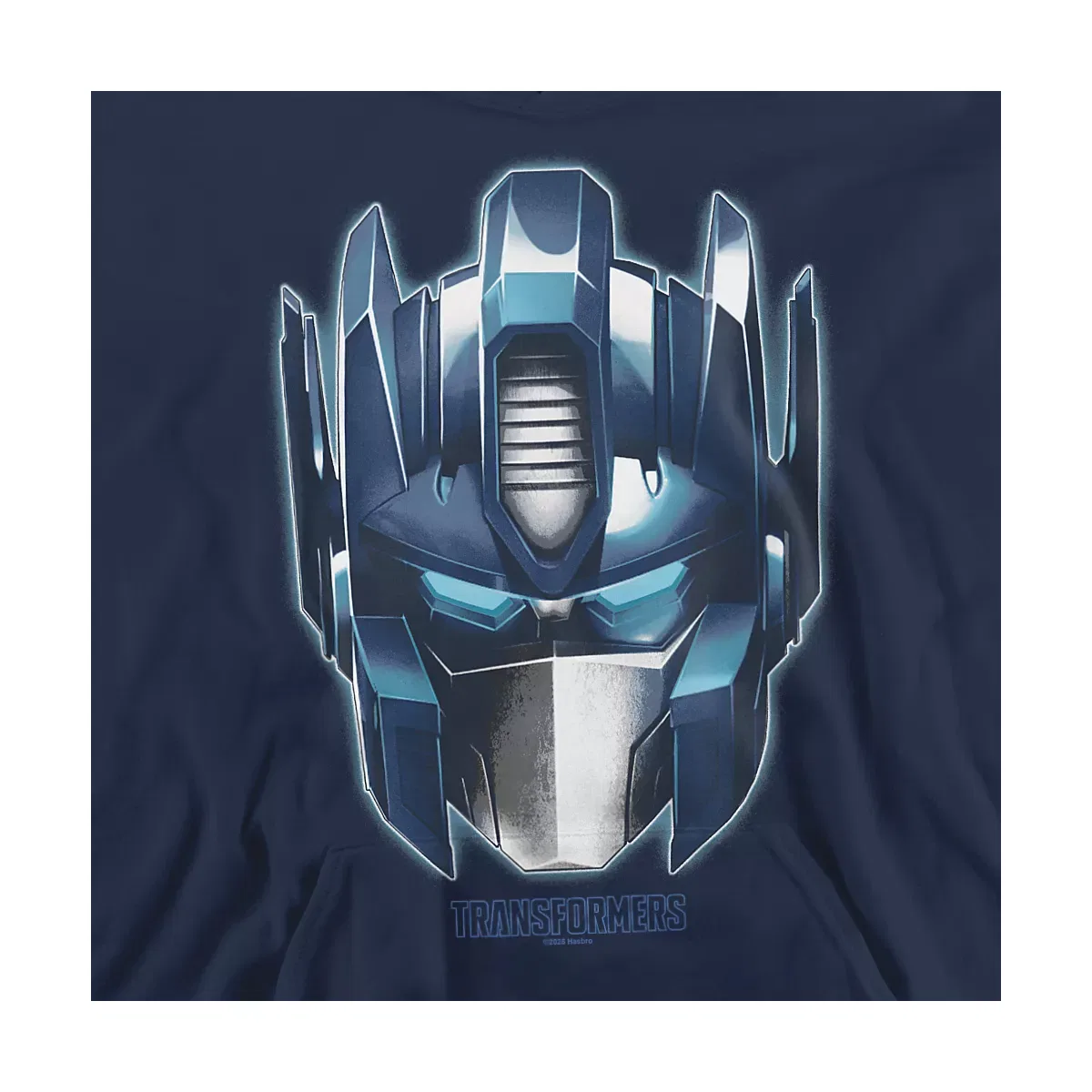 Детское худи с принтом Transformers Evergreen Optimus Large Face, Transformers, Navy — фото 2