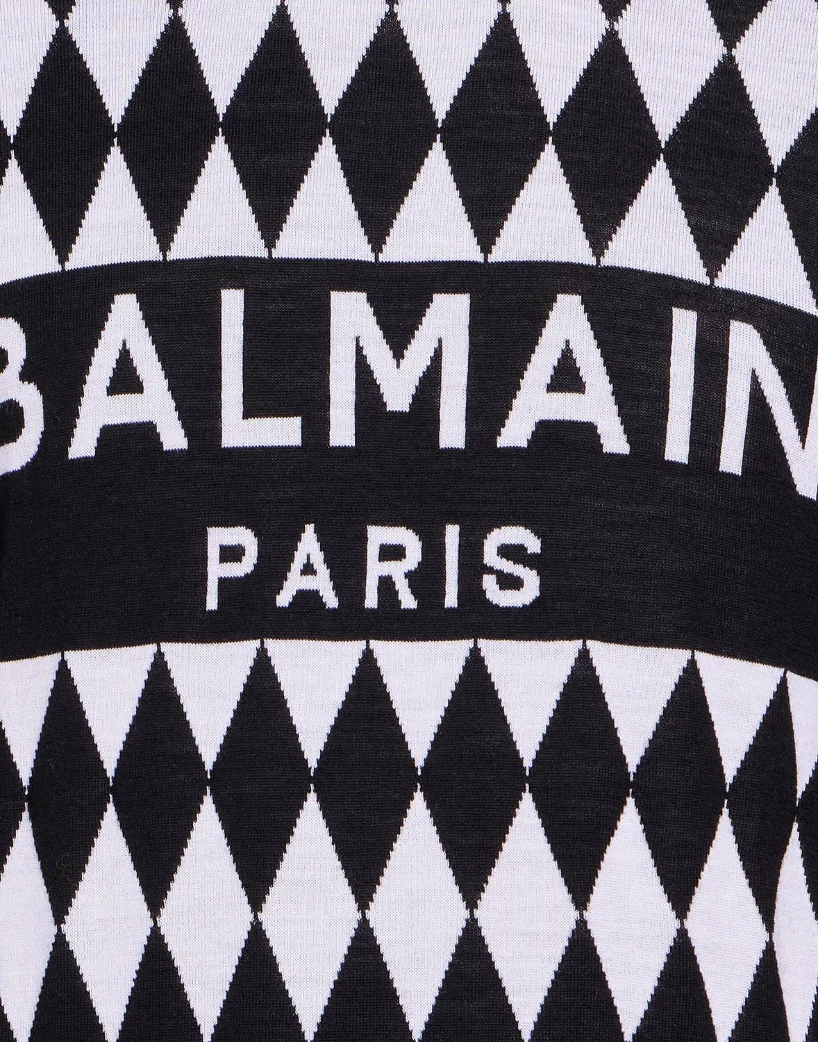 Мужской свитер из мериносовой шерсти Balmain, черный — фото 4