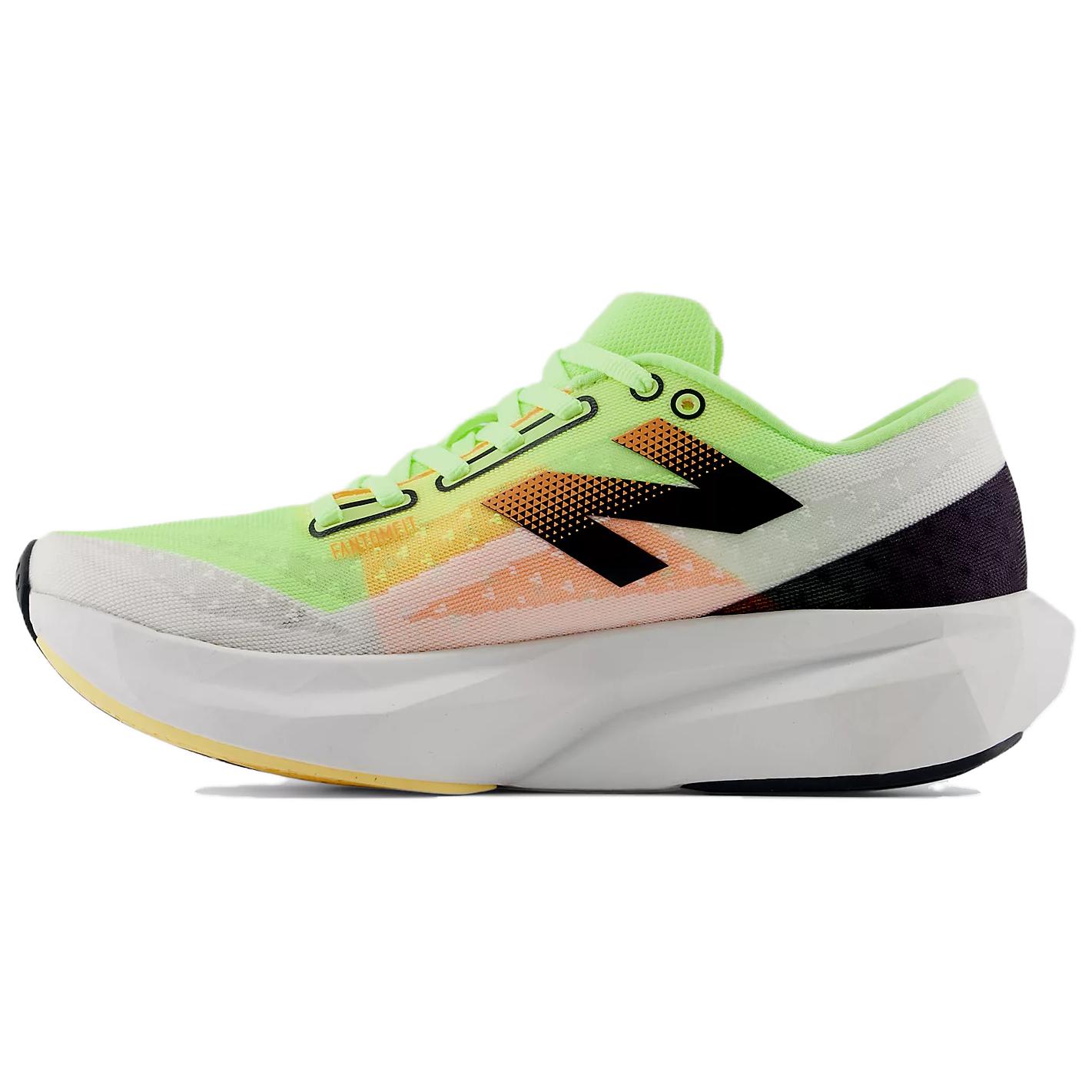 

New Balance Фуэлселл Ребел V4 Бличд Лайм Гло Хот Манго — белый зеленый оранжевый, цвет White Green Orange