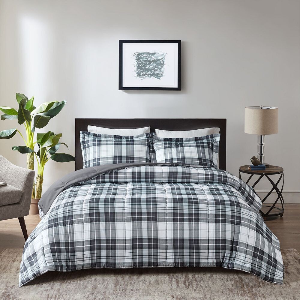 

Madison Park Essentials Двусторонний комплект одеял Parkston с альтернативным пухом, цвет Black White