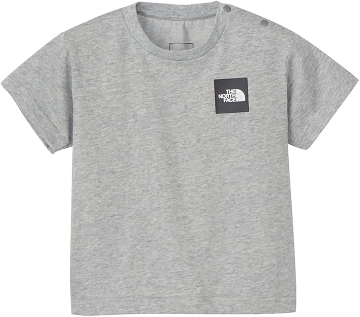 

Футболка с коротким рукавом The North Face с небольшим квадратным логотипом, защитой от УФ-излучения, для детей и малышей, серый