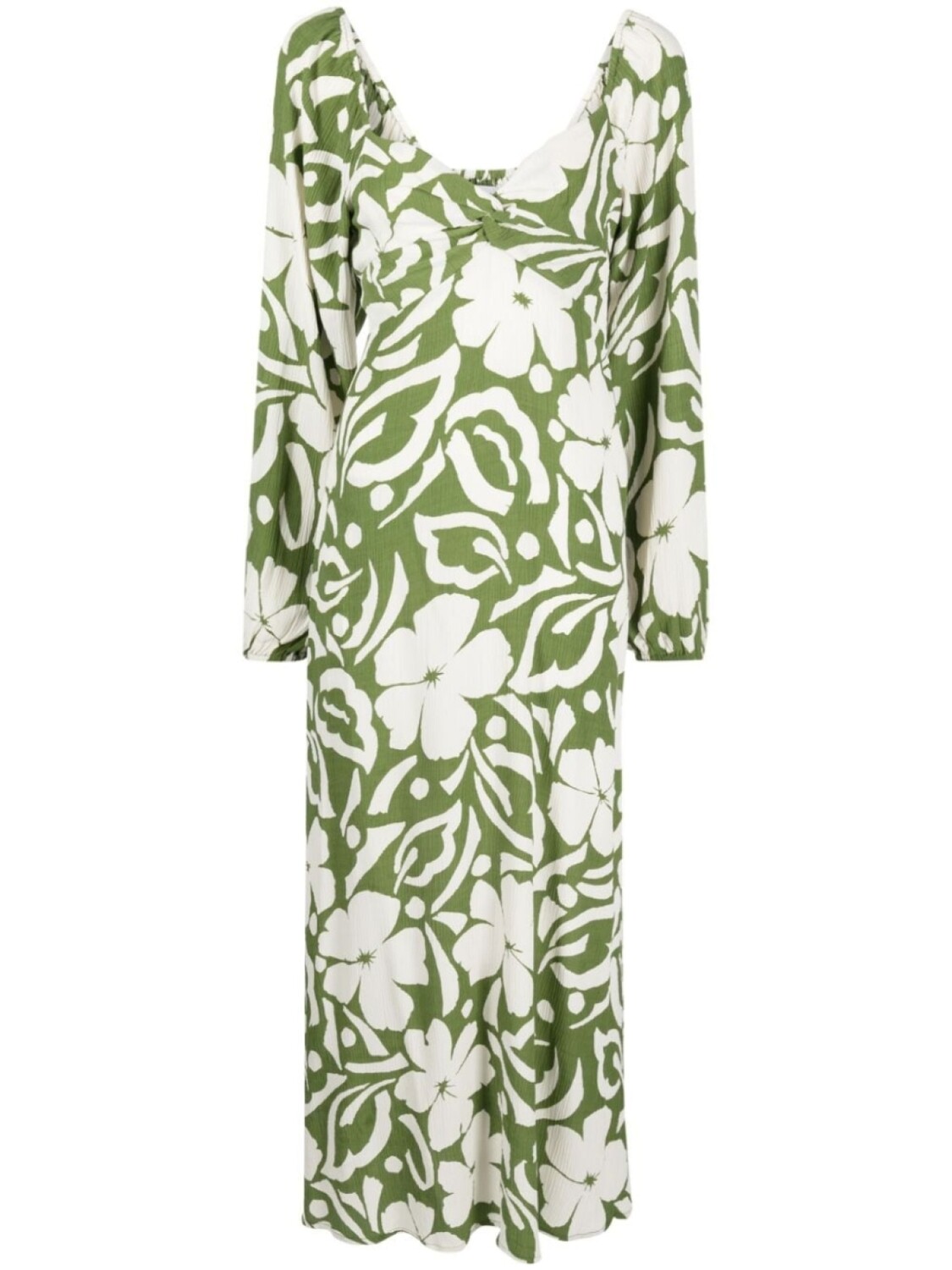 

Faithfull the Brand Ondina floral-print midi dress, белый