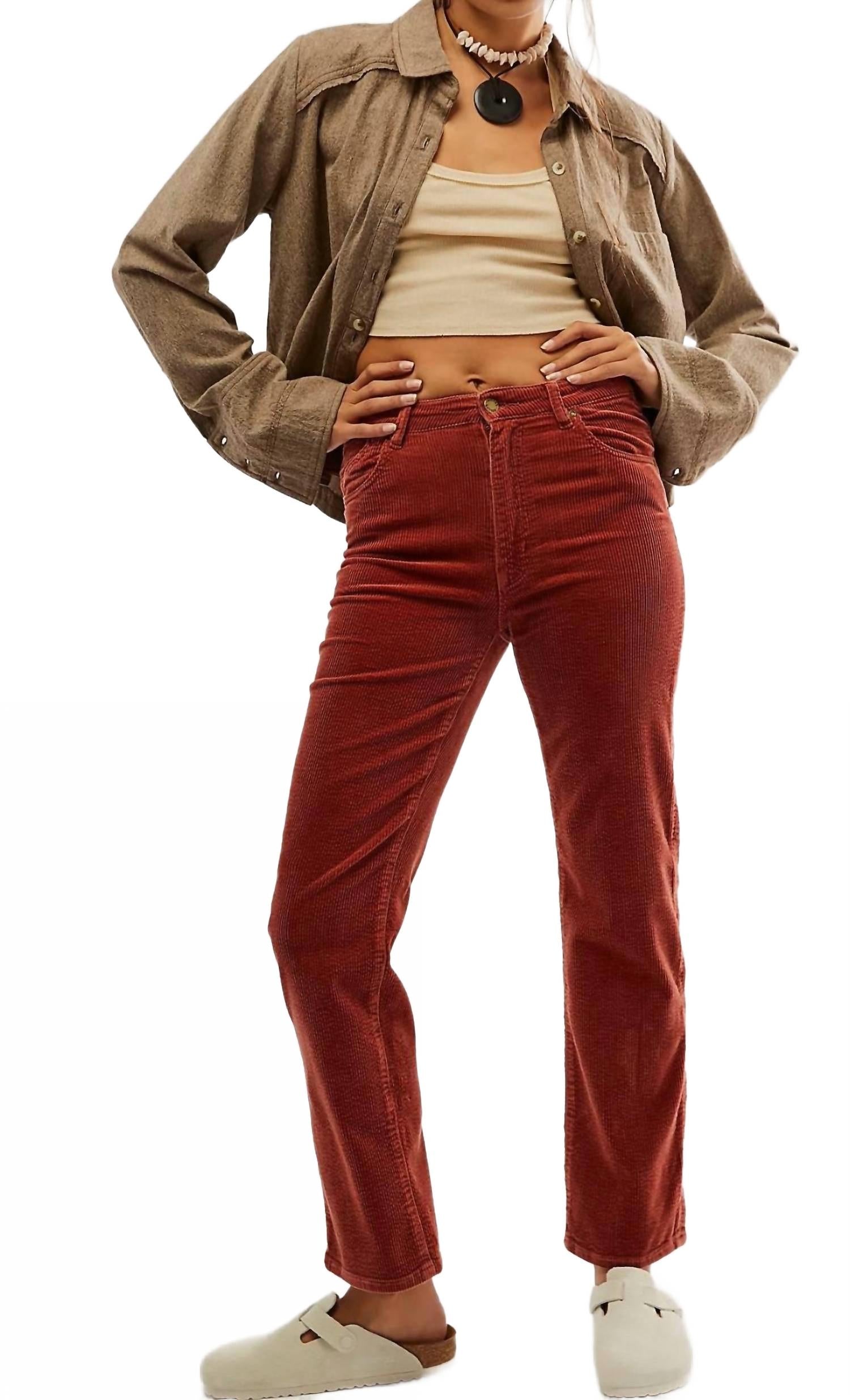 

Оригинальные прямые брюки Brick Cord ROLLA'S, Brick Cord