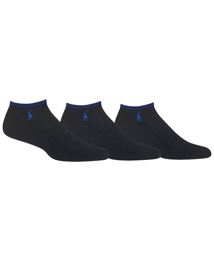 Носки мужские, Atheltic Technical Low Cut No Show Performance 3 шт. в упаковке Polo Ralph Lauren, черный — фото 2