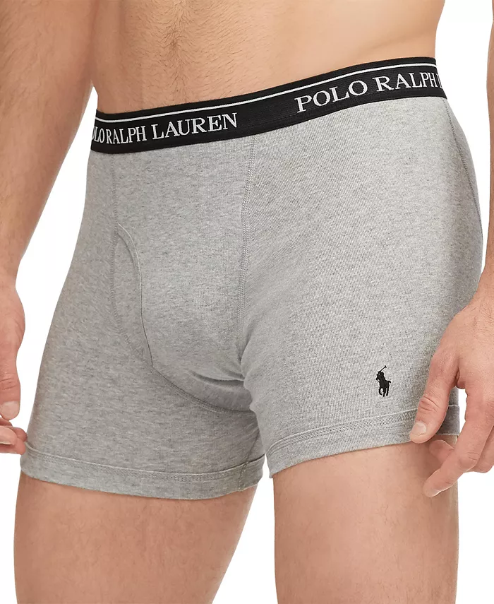 Мужские классические хлопковые трусы-боксеры, 5 штук Polo Ralph Lauren, мультиколор — фото 3