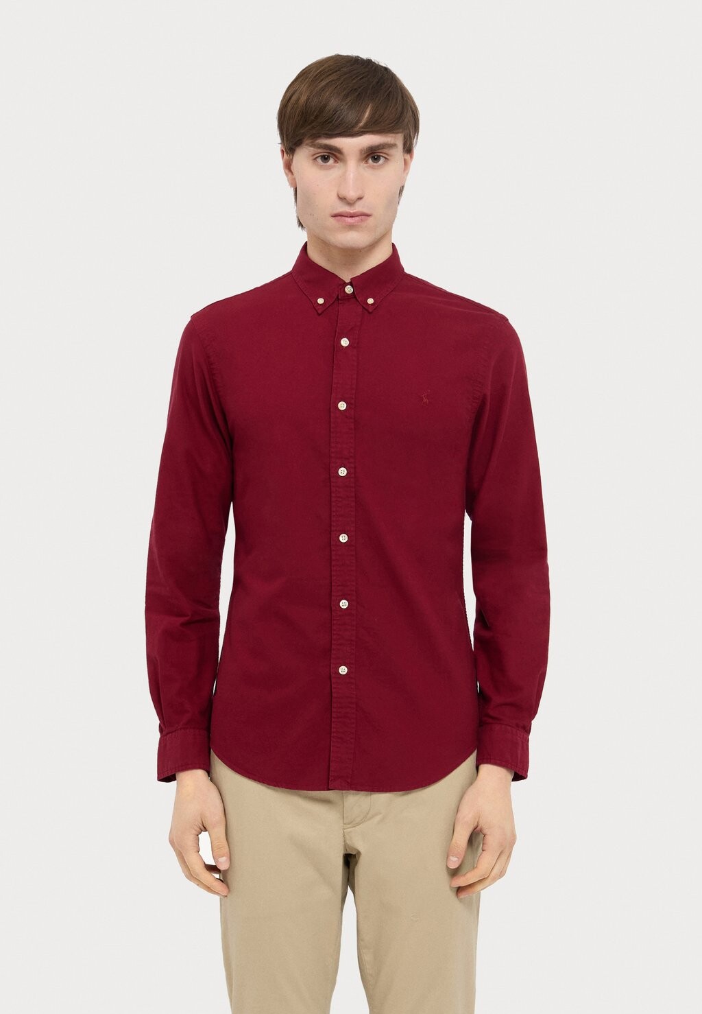 

Рубашка SLIM FIT GARMENT-DYED OXFORD SHIRT Ralph Lauren, красный