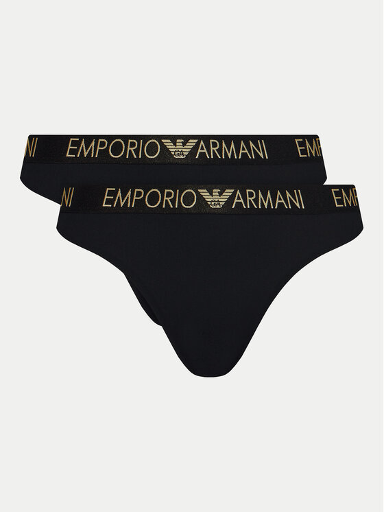 

Набор из 2 стрингов Emporio Armani Underwear, черный