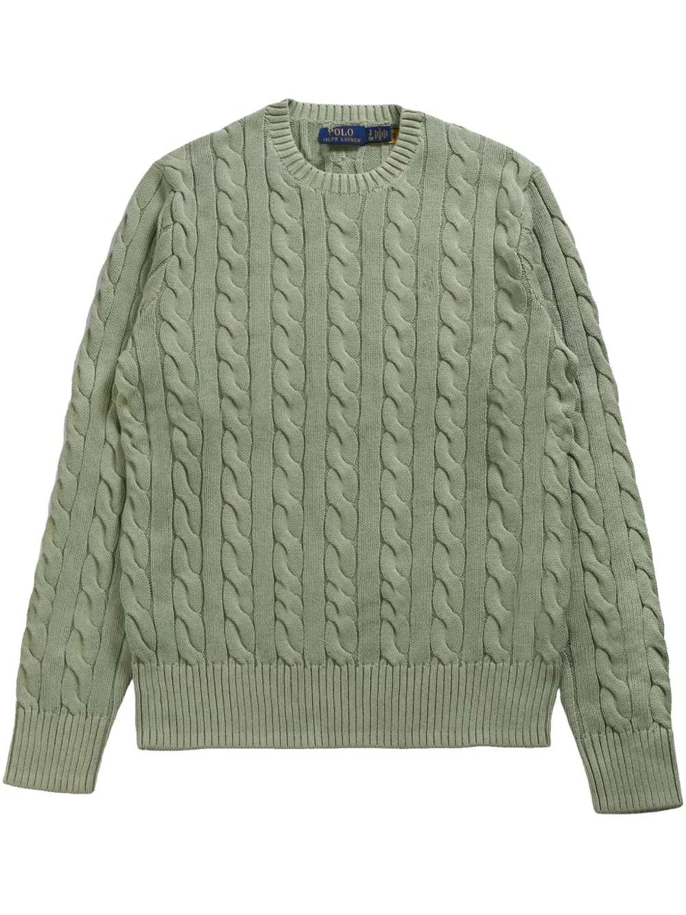 

Джемпер с косой вязкой POLO RALPH LAUREN, зеленый