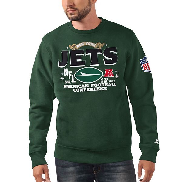 

Мужской зеленый свитшот New York Jets AFC Classic Fleece Starter
