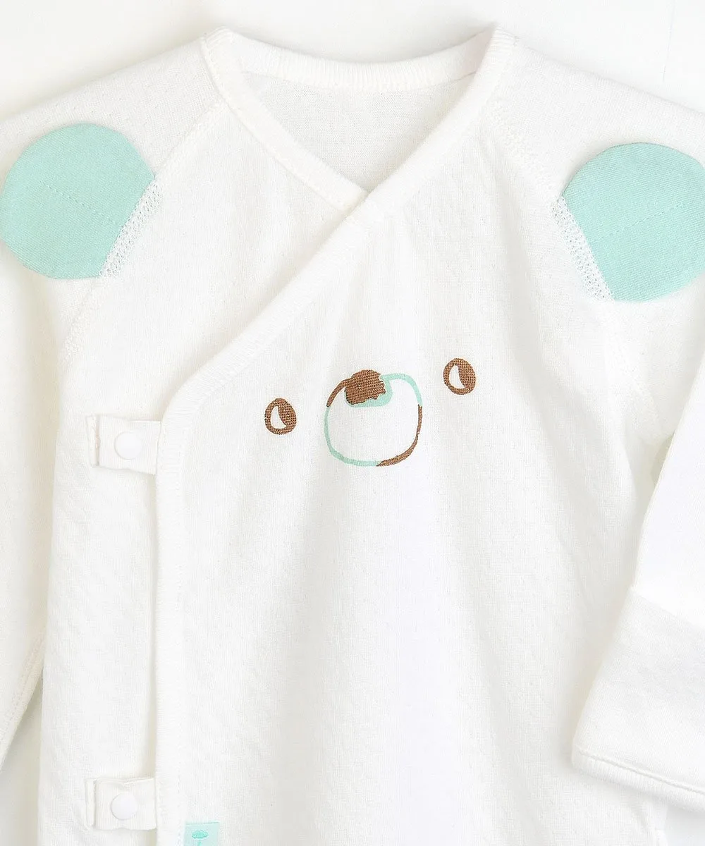 Хлопковая двухсторонняя короткая майка Bear Cotton Moimoln, Off white — фото 3