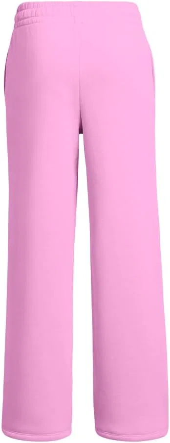 Флисовые брюки прямого кроя Under Armour Rival для девочек, (638) Stellar Pink//White — фото 2