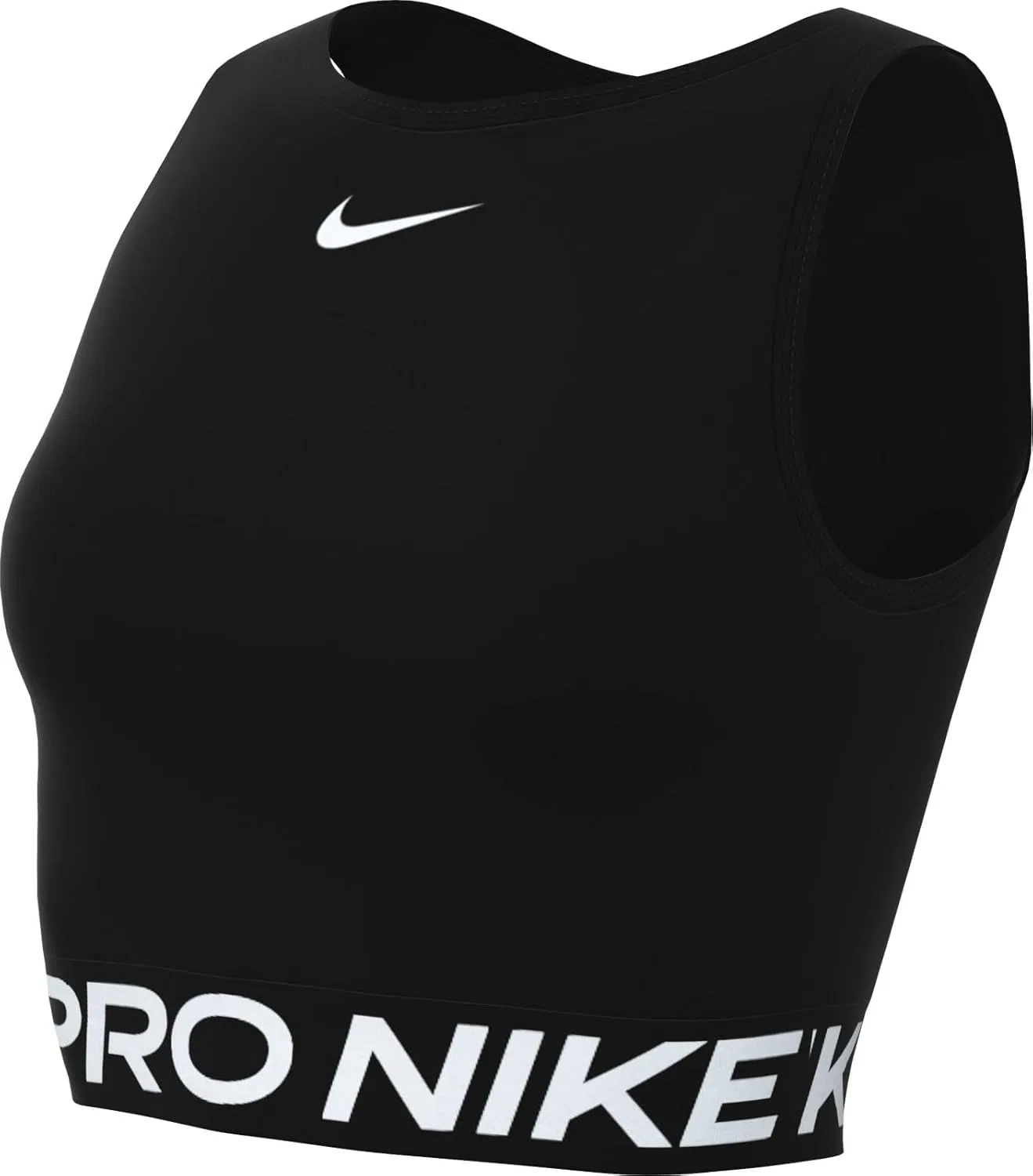 Женский топ Nike Pro Dri-FIT, черный/белый