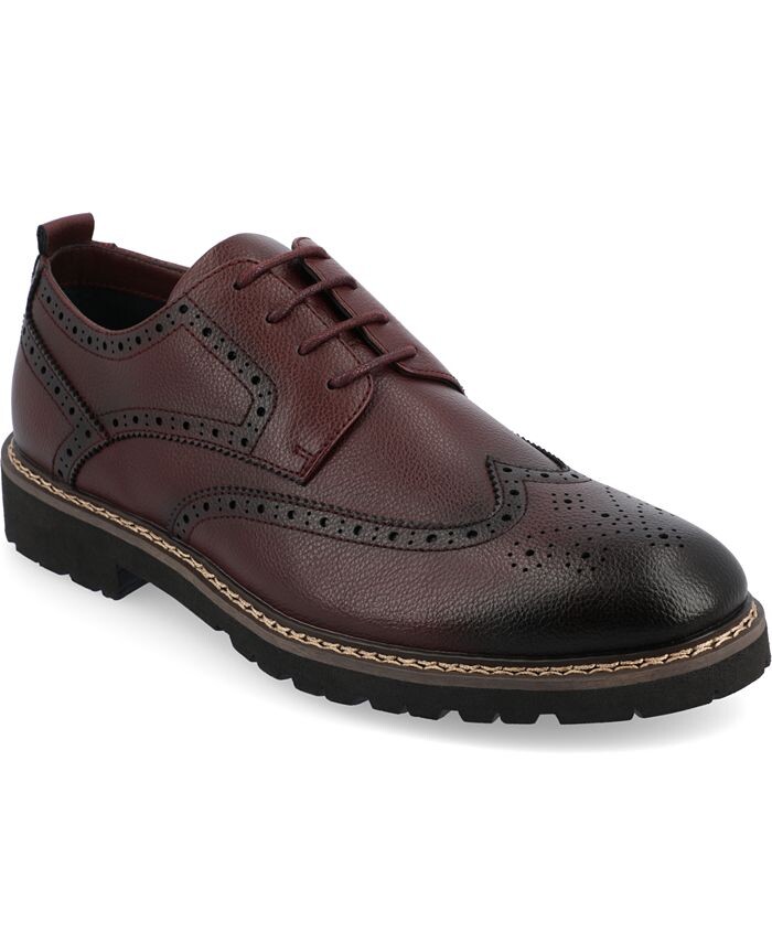 

Мужские туфли дерби Campbell Tru Comfort из пеноматериала со шнуровкой и крылышками Vance Co., красный