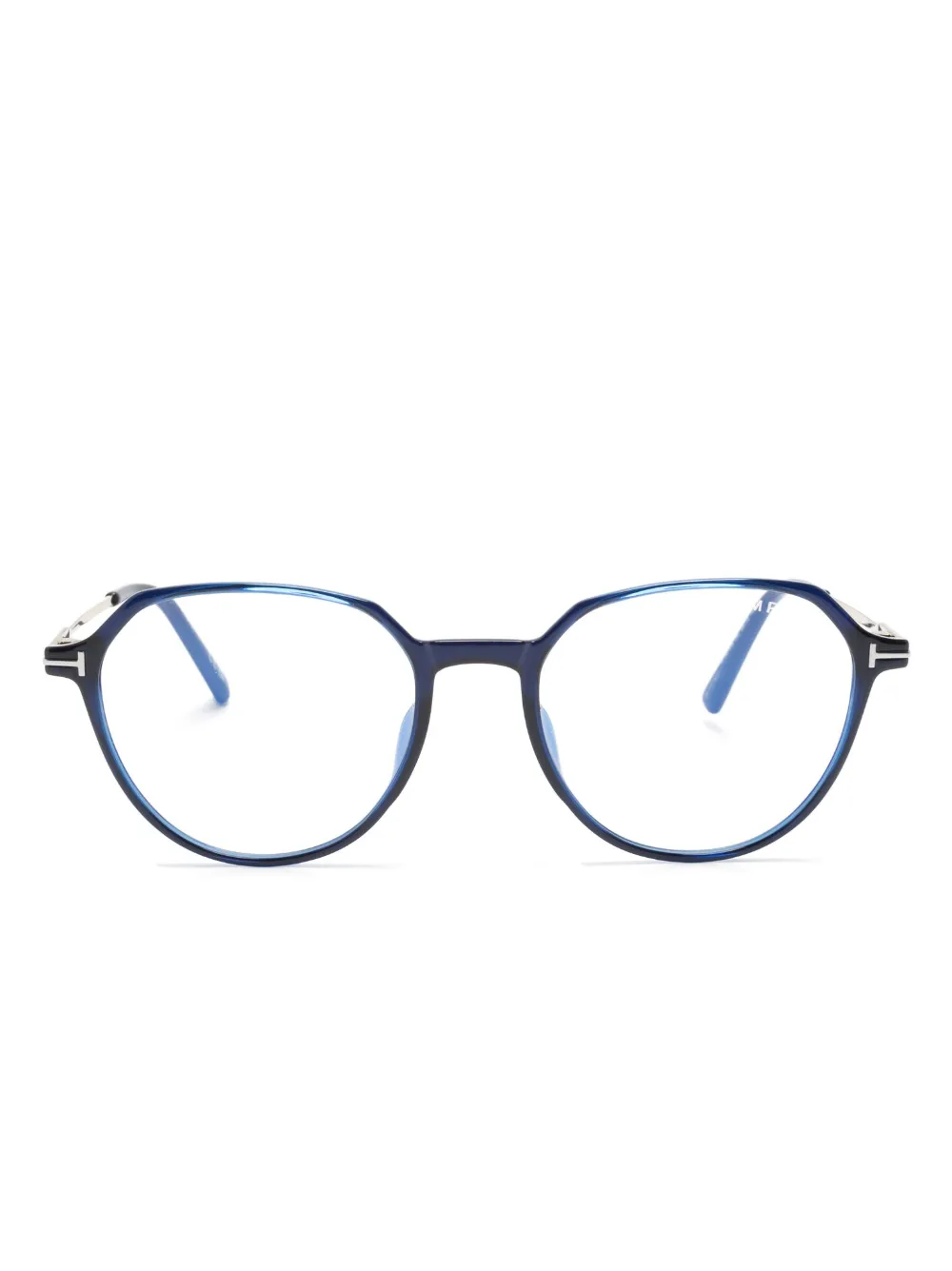 

Очки в круглой оправе TOM FORD Eyewear, синий