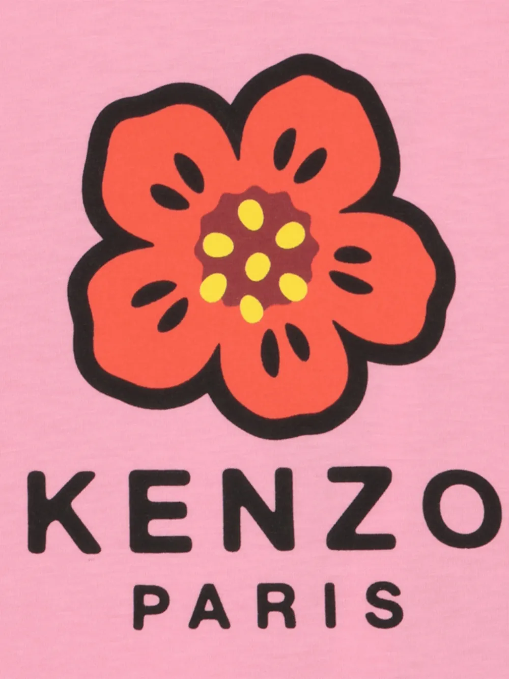 Футболка boke flower Kenzo Kids, розовый — фото 3