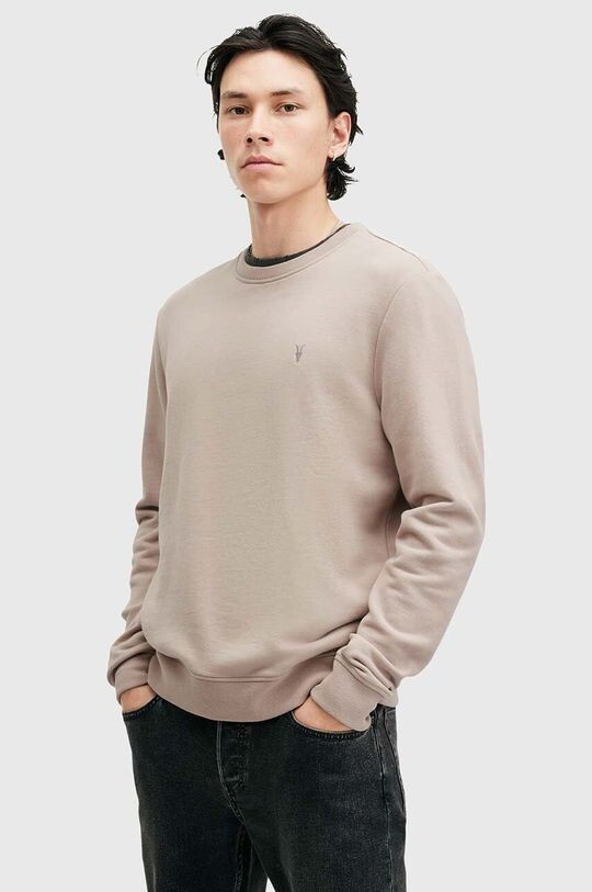 

Толстовка из хлопка RAVEN CREW AllSaints, бежевый