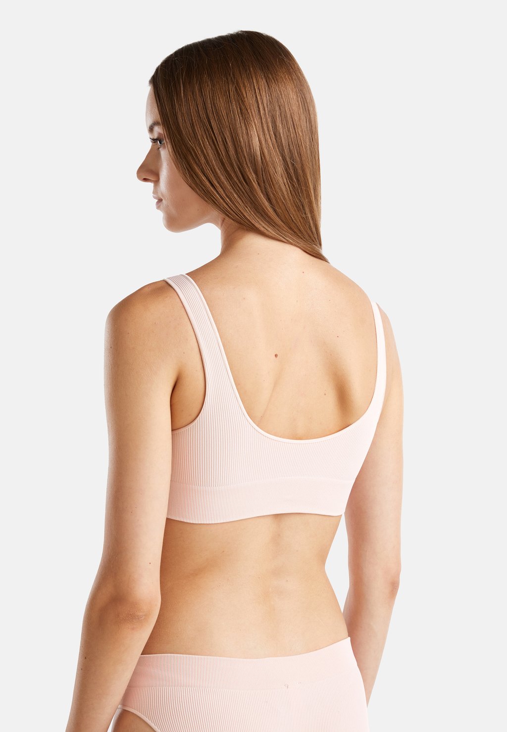

Бюстье SEAMLESS WITH STITCH AND LOGO IN CONTRASTING United Colors of Benetton, розовый