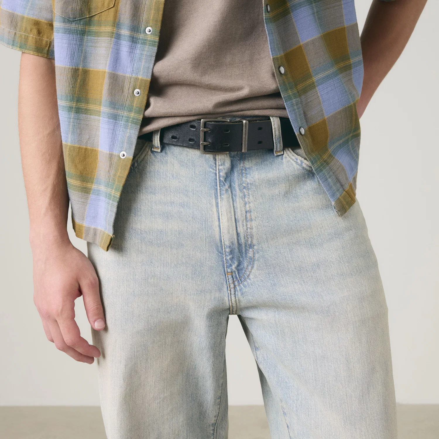 Мужские джинсы 568 из свободного льна и денима Levi's, Medium Wash — фото 2