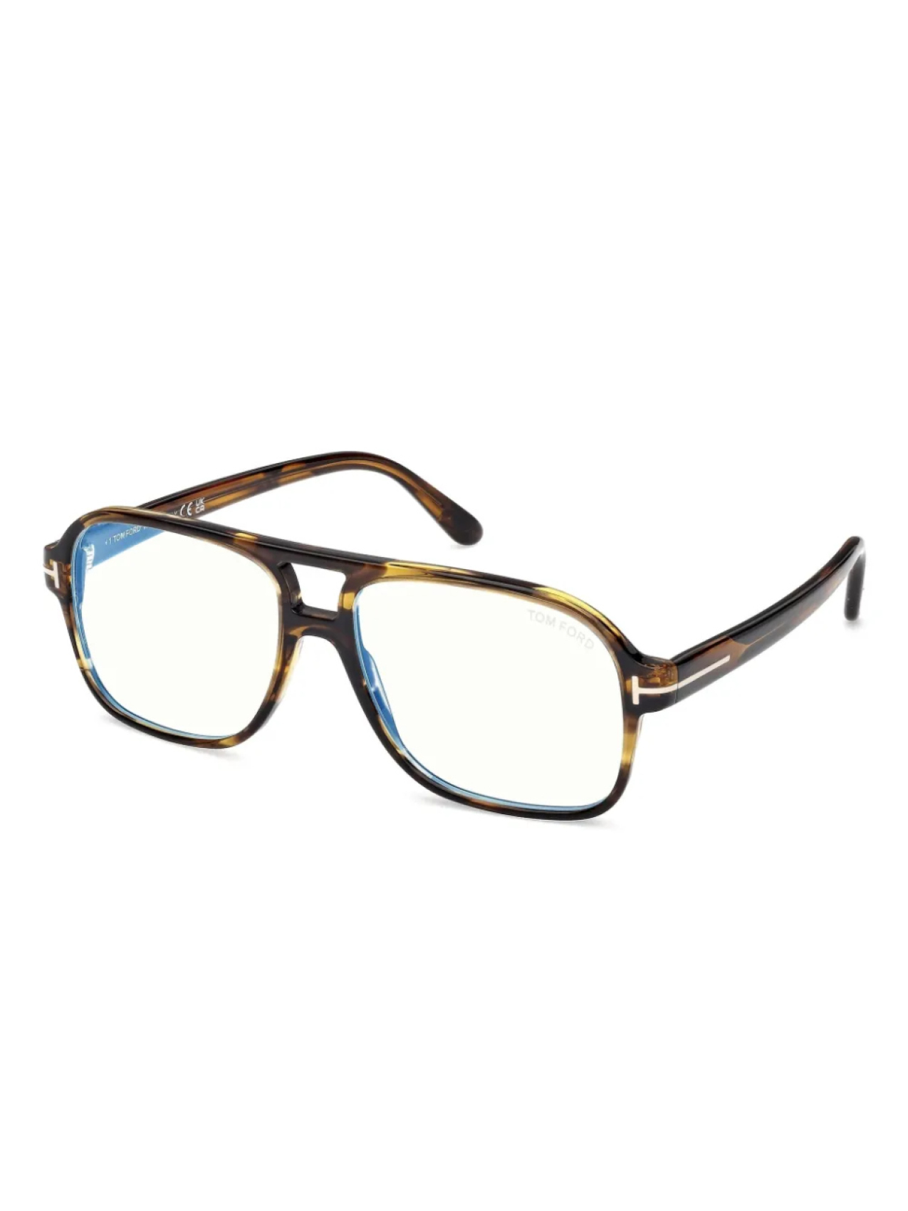 

Очки TOM FORD Eyewear черепаховая оправа для штурмана, коричневый