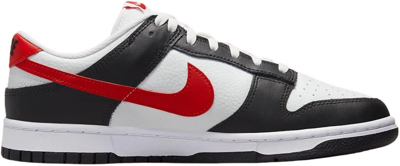Кроссовки мужские Nike Dunk Low, белый/черный/красный — фото 2