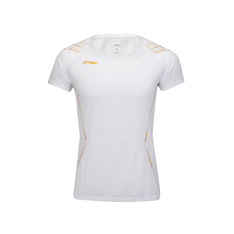 

LINING Футболка для бадминтона женская white, Белый, LINING Футболка для бадминтона женская white