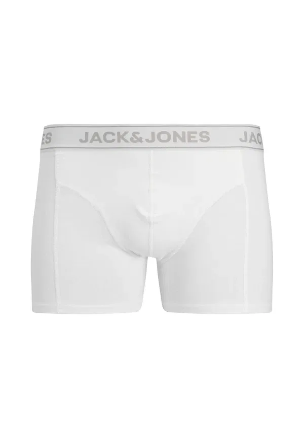 Трусы боксеры 5Er pack Jack & Jones Junior, черный - темно-серый меланж - лесная река - ослепительно синий - черный — фото 2