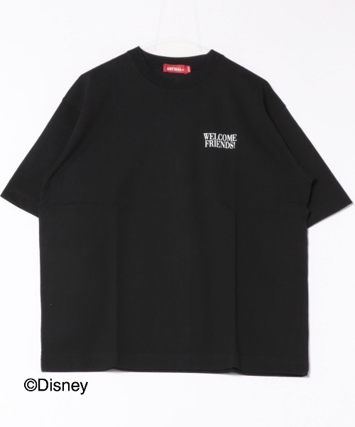 

Футболка с коротким рукавом, принт "Микки Маус ХОРОШЕГО ДНЯ", бренд Antibal, черный