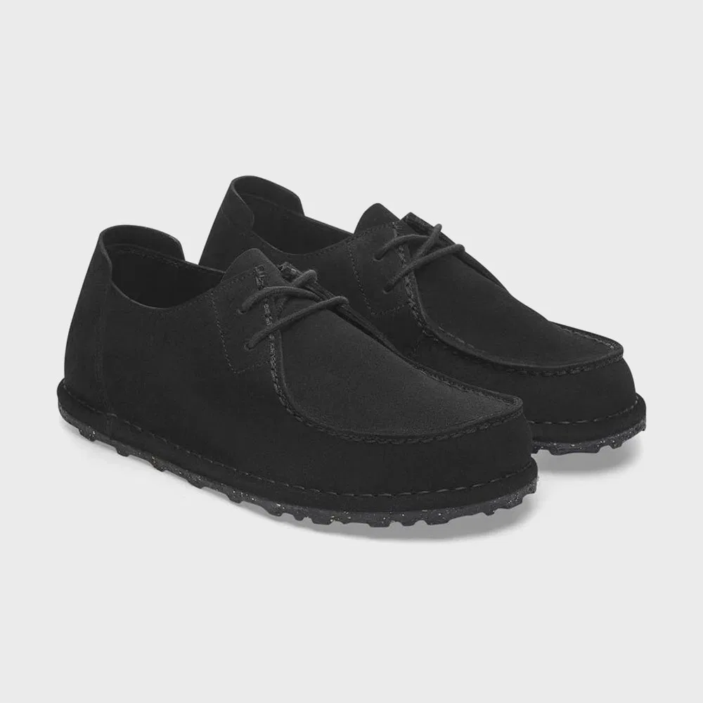 Мужские мокасины Uty Lace Suede чёрные от Birkenstock