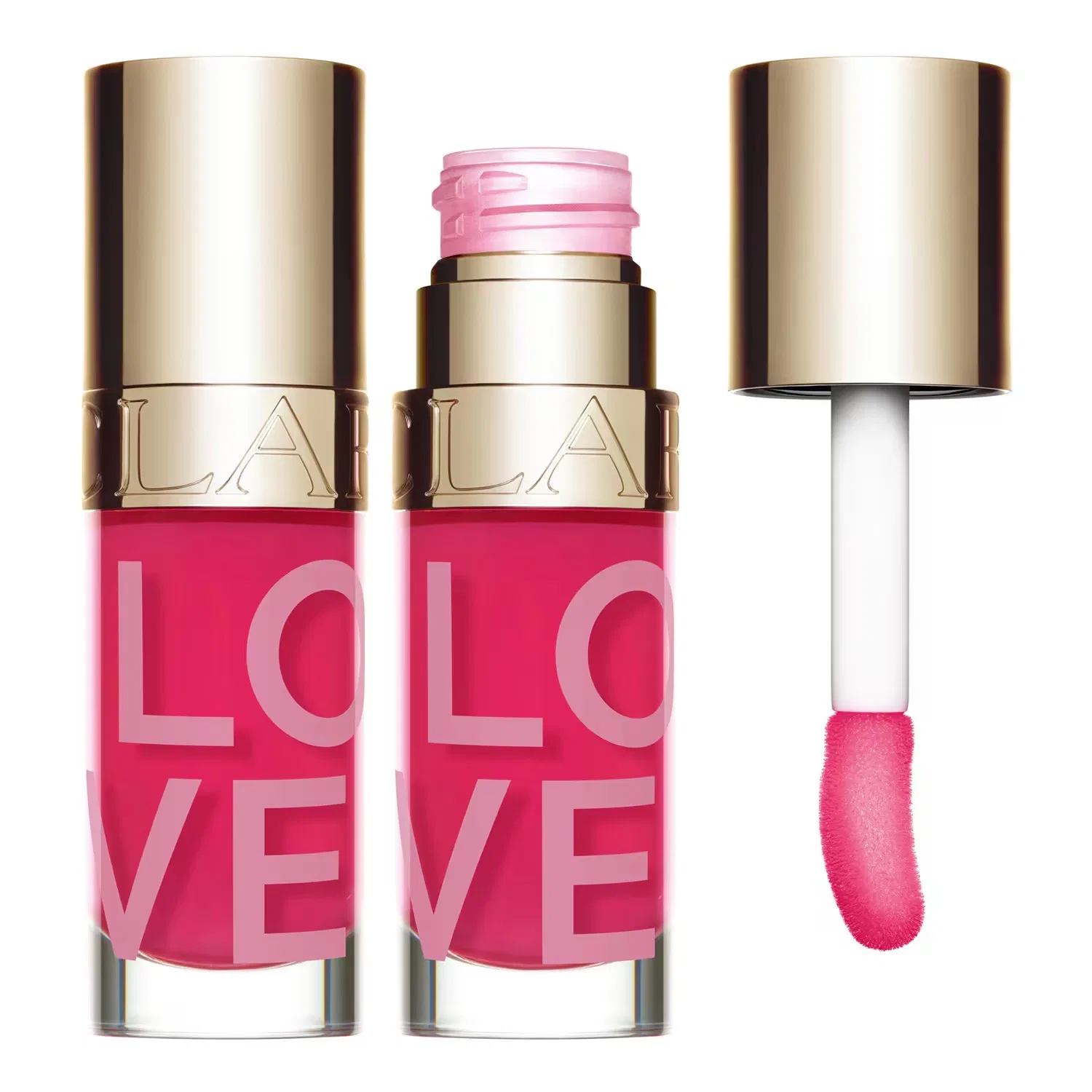 Масло для губ CLARINS Love Lip Comfort Oil, 7 мл, с нежным розовым оттенком, 31 Rosy Kiss