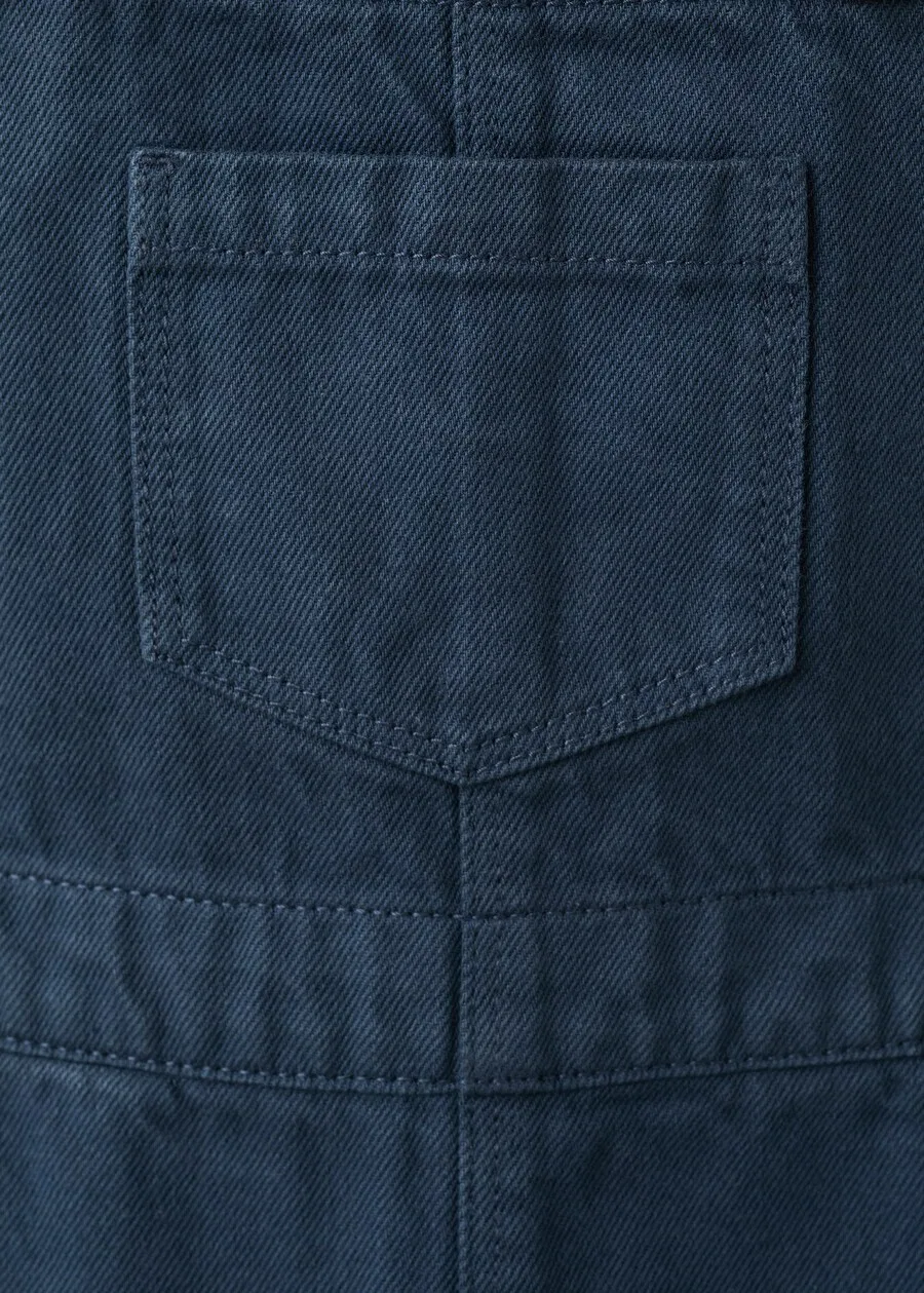 Детский комбинезон MANGO KIDS Regular Overalls 'RANDALL' темно-синего цвета — фото 4