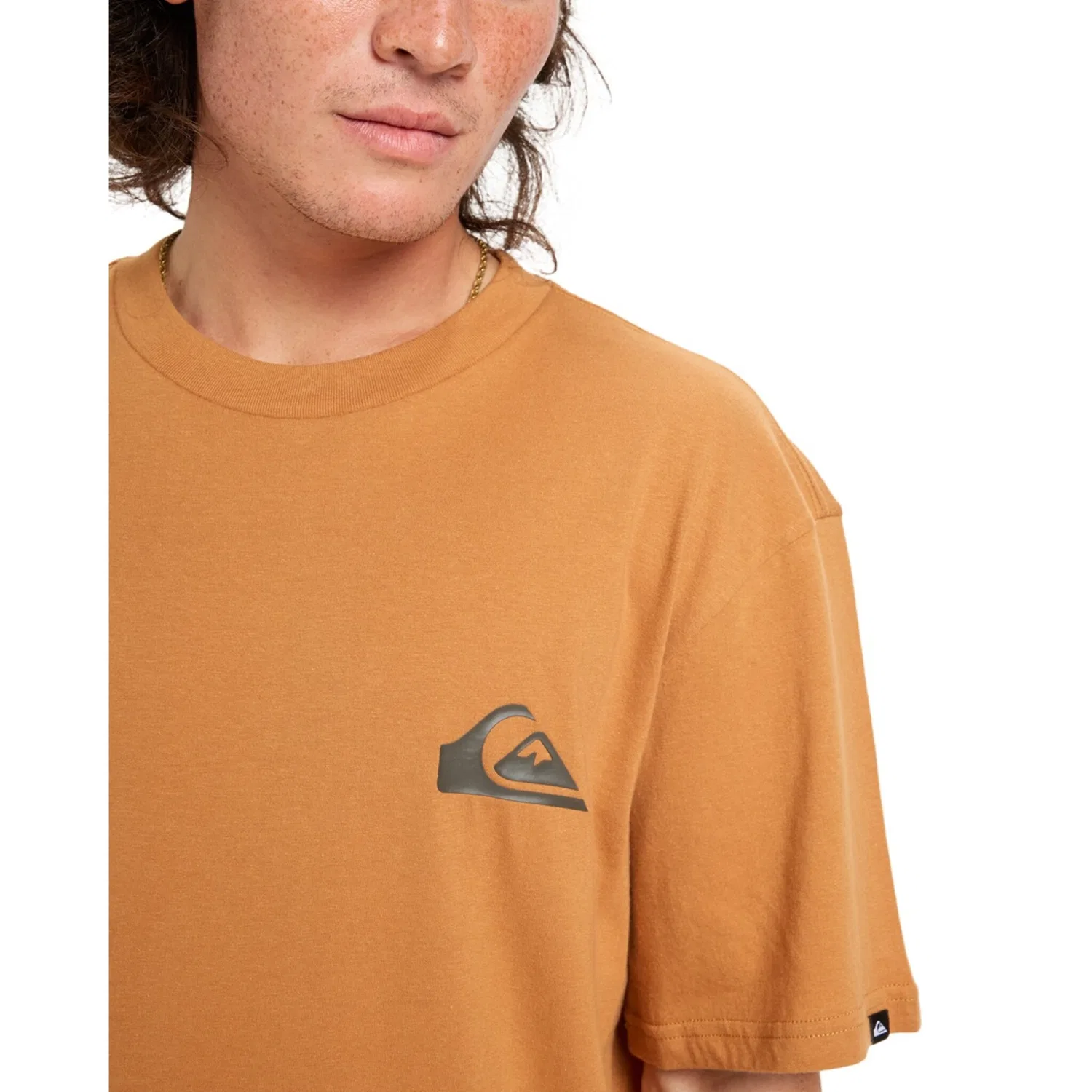 Детская хлопковая футболка с коротким рукавом Ev Mini Logo Quiksilver, Almond — фото 4