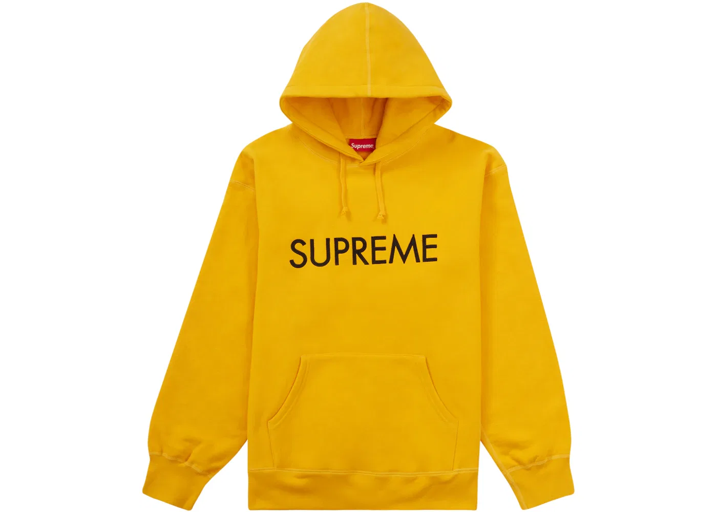 Мужской худи с капюшоном Supreme Sweatshirt, Bright Gold
