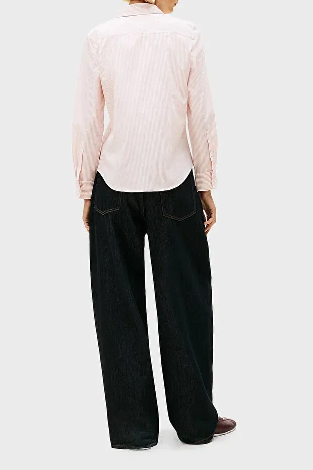 Женская рубашка с длинным рукавом Basics Tommy Hilfiger, Pink — фото 3