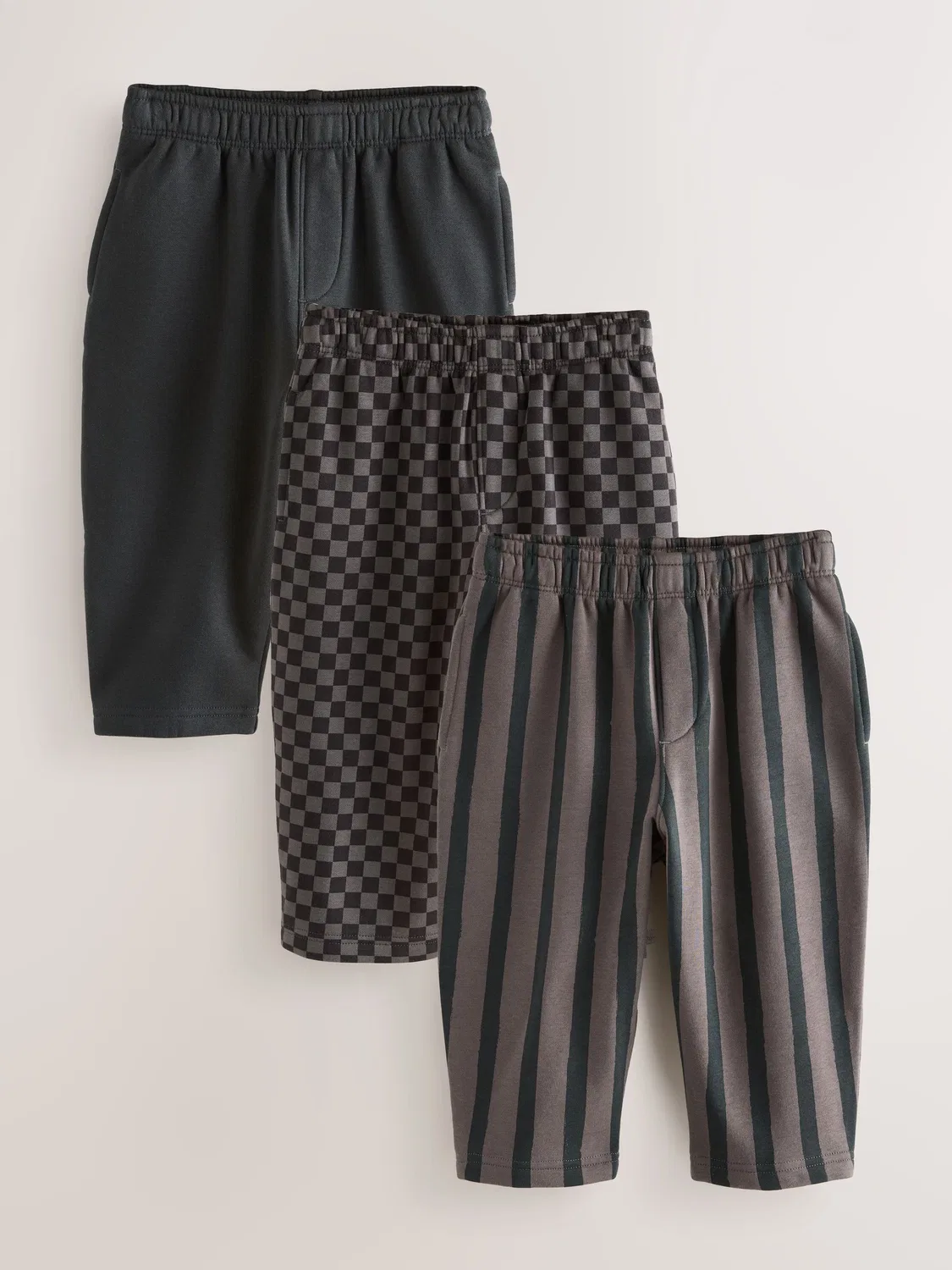 Джоггеры широкие 3шт, Black/ Charcoal Grey Next