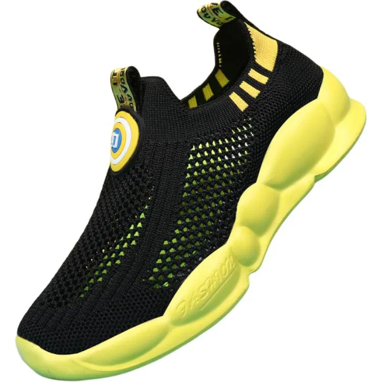 Детские кеды из сетки 879 Yellow SHIBU