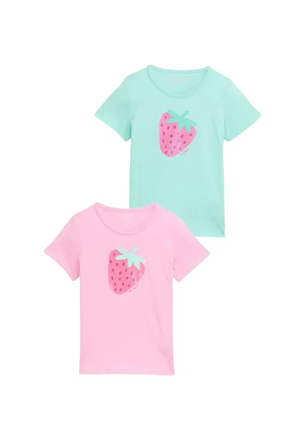 Футболка с принтом, хлопок, 2Pack - print t-shirt Tom Tailor, Light Mint