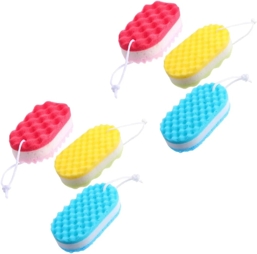 Набор кистей для тела Gogogmee, 6 спонжей, 16.5x9x4.5 см, Assorted Colors