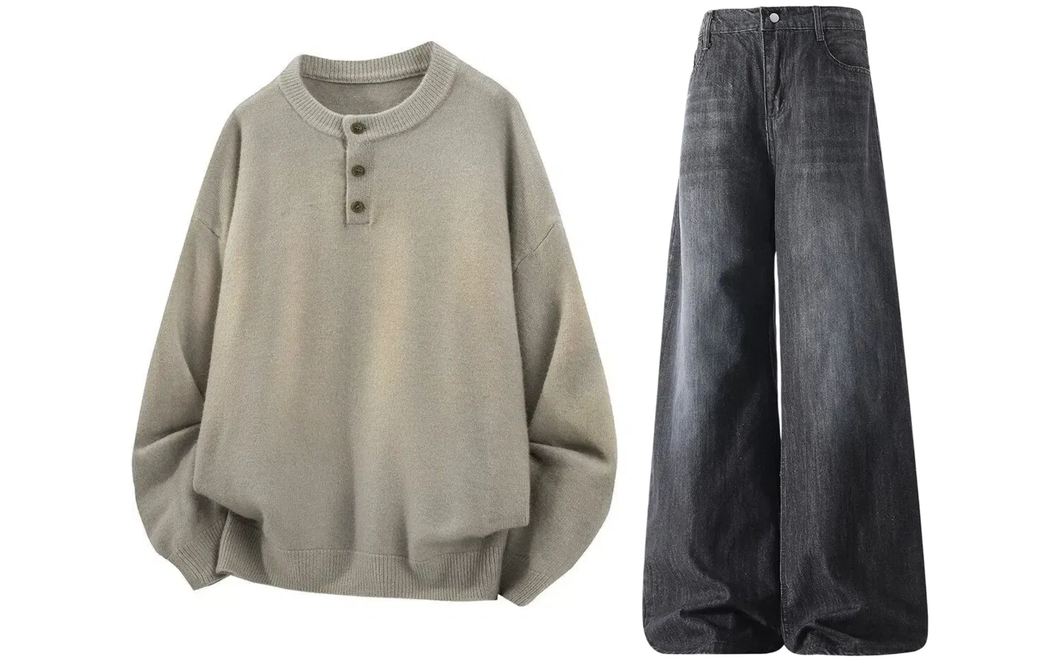 Детский комплект спортивной одежды с воротником-стойкой Henry, GWAF, Heather Gray/Black